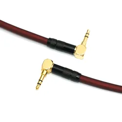 HIFI DIY 3.5mm do 3.5mm słuchawki łączące przewód AUX kabel Audio z męskiego na męskie 3.5mm samochodowy kabel nagrywający z obudowa z włókna węglowym