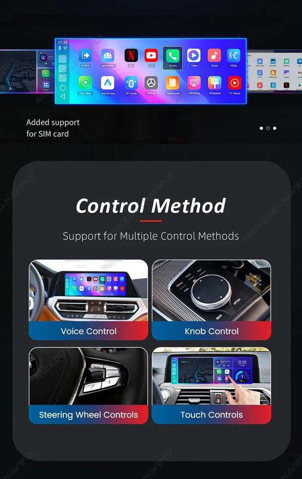 Wireless Carplay Android Auto MIni AI Box For ID6 ID7 ID8 ID8.5