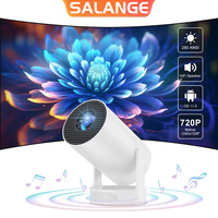 Salange Mini Projector HY300 Ultra Android 11 4K Smart Proyector WiFi 6 BT 5.4 5W Soundbase Speaker Home Theater Update HY300