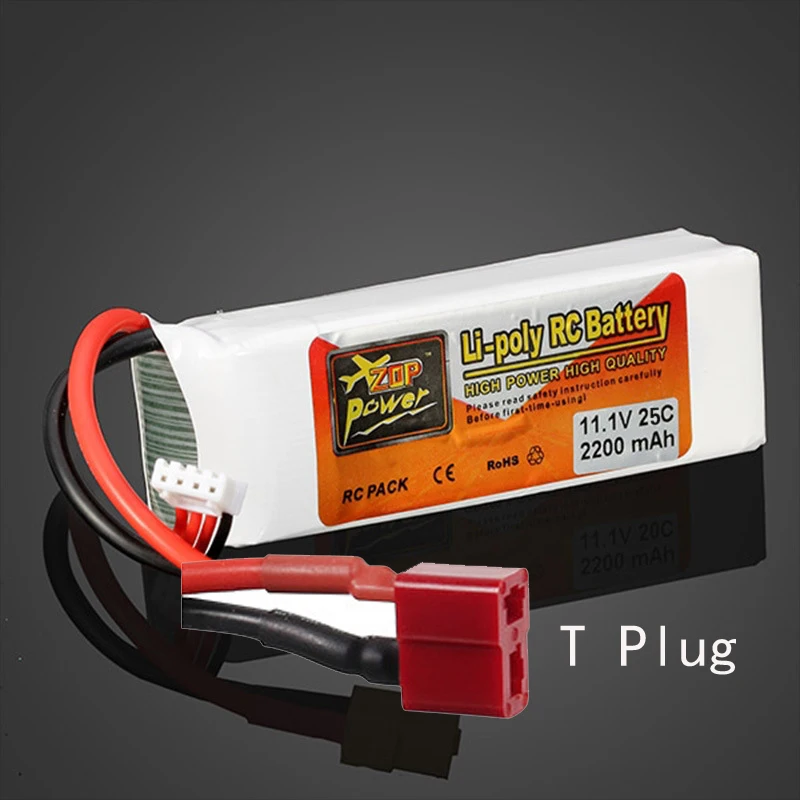 11.1V 2200Mah 3S 25c Lipo Batterij Voor Rc Helikopter Vliegtuigen Quadcopter Auto Vliegtuig Met T/Xt60 Plug 3S 11.1V Rc Lipo Batterij