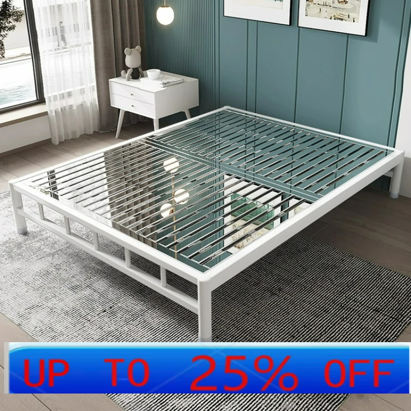 

LTT stainless steel bed thickened double tatami non-wrought iron steel frame bed frame