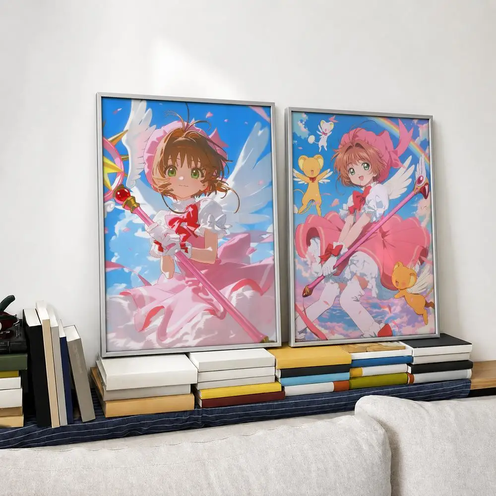 Anime Cardcaptor Sakura Poster Self‑Adhesive Waterproof PP Poster Coffee House Bar Wall Art Sticker Room Home Decor