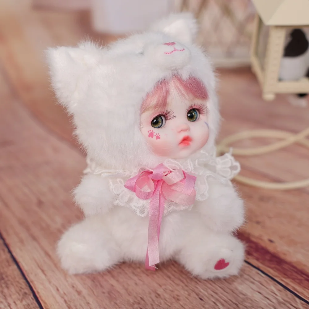 Оригинальная 8-дюймовая фарфоровая кукла Cloveray, каваи, животное, керамическое лицо, тело, плюшевая кукла, высокое качество, коллекционная художественная кукла ручной работы, подарок