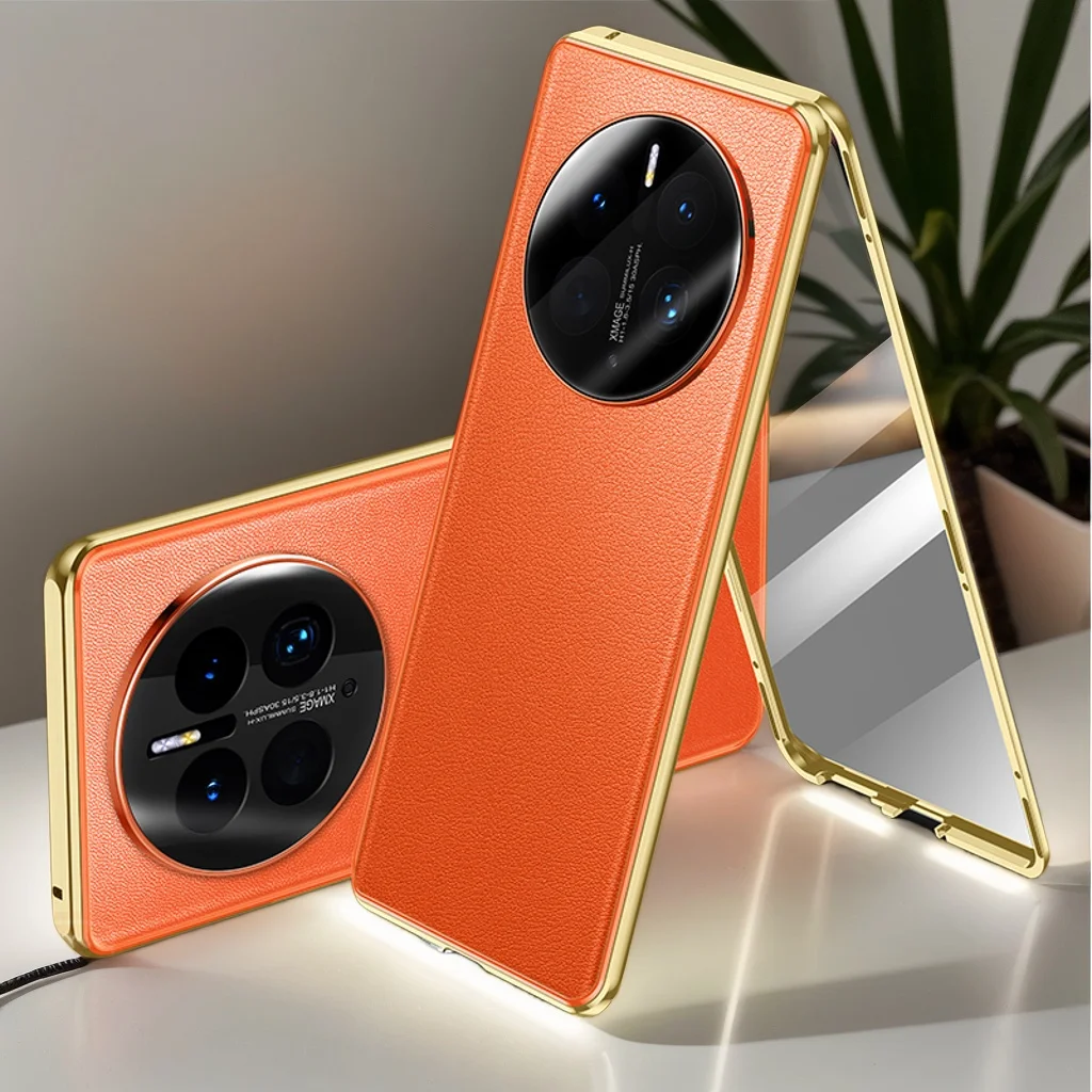 Metal Phone Case For Honor X9C Smart X9B X9A X7C X7b magic 6 7 Pro 4 Lite 5G Temper Glass Lens Protect Leather Back Cover cases