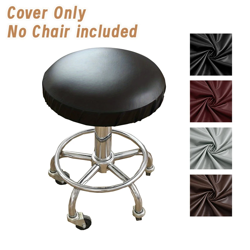 Elastic PU waterproof round stool cover bar beauty salon bar lift chair cover protective cover