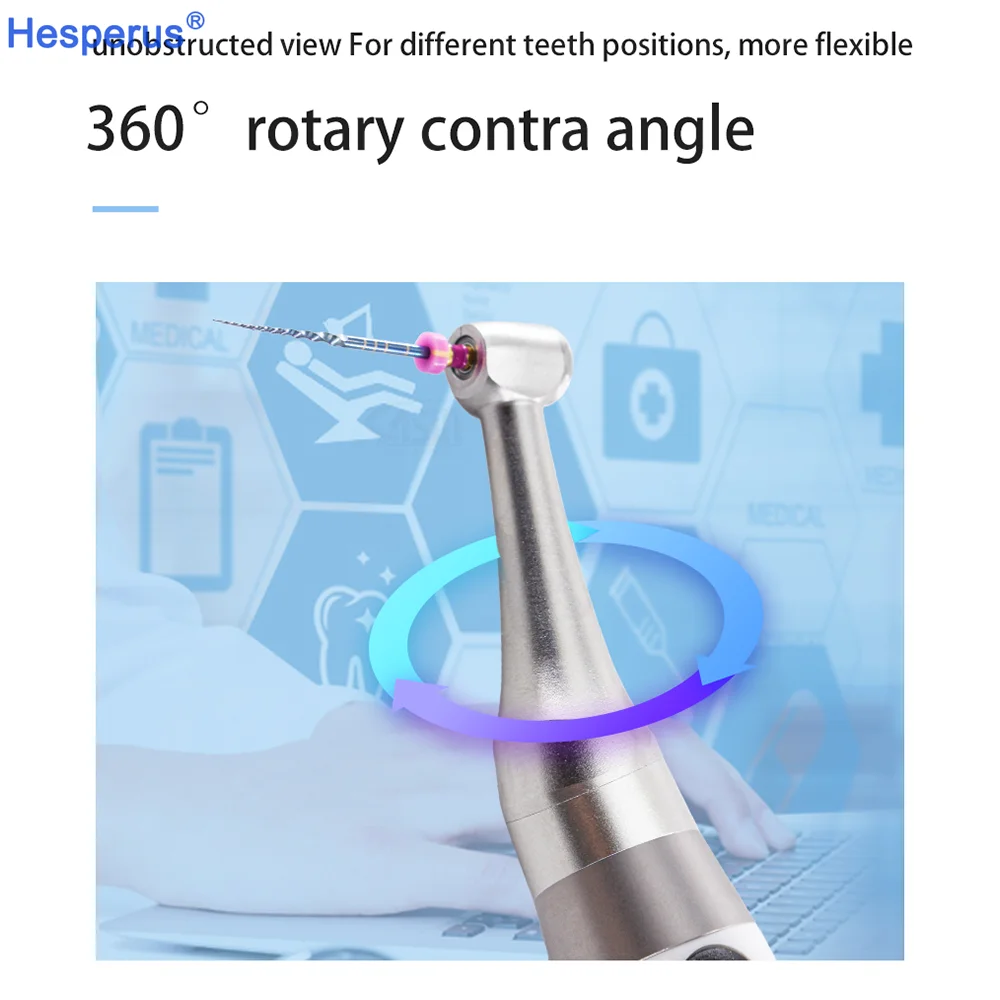 360°Adjustable Den tal Wireless 2 In 1 Endo Motor Built In Apex Locator for Endodontic rotary root Canal instrument Reciprocatin