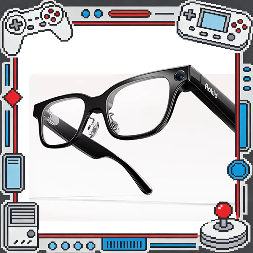 

Очки дополненной реальности Rokid RV101 с функцией перевода на 89 языков, навигацией в реальном времени, 5P оптическими линзами, умные очки 30 ° Портативный подарок FOV