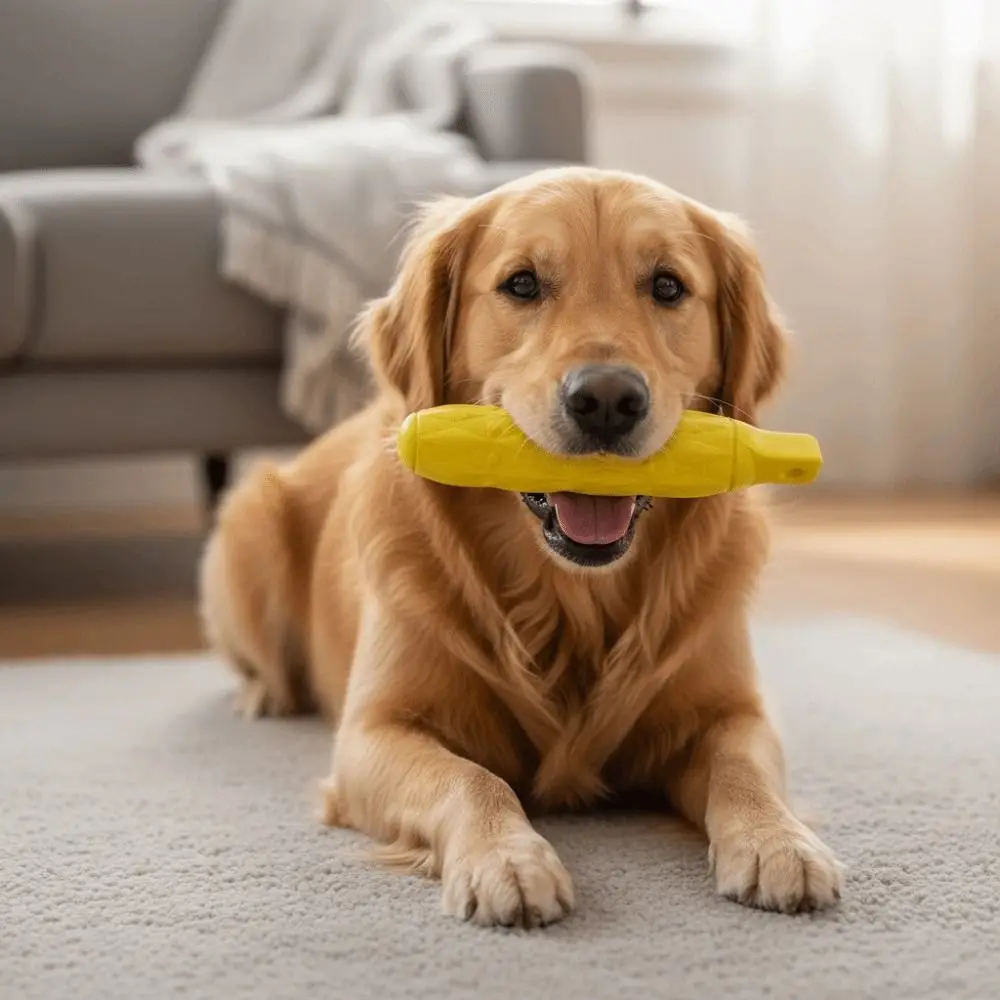 Zabawka do żucia dla psa, kolorowa, z pianki EVA, duży rozmiar, bezpieczna dla stawów, z linką, niezniszczalna, do ćwiczeń gryzienia.