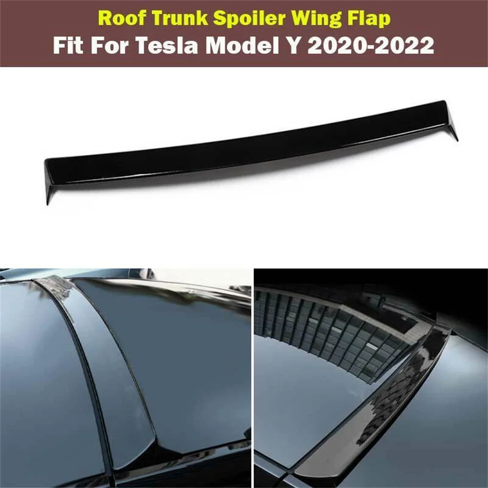 

For Tesla Model Y Roof Spoiler ABS Rear Spoiler Wing Gloss Black Red Carbon Fiber ModelY Car Accessories 2021 2022 2023