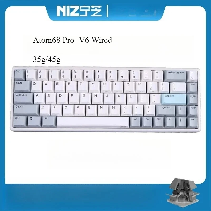 2026 new NIZ Compact Atom68 PRO V6 silent topre keyboard RT 8K 35g/45g four layers programmable PBT keycap MAC gaming