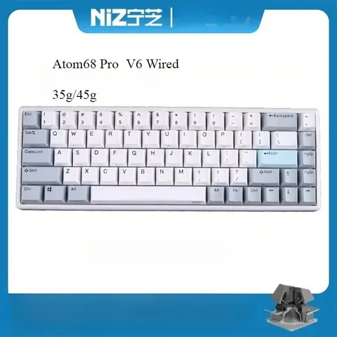 2026 new NIZ Compact Atom68 PRO V6 silent topre keyboard RT 8K 35g/45g four layers programmable PBT keycap MAC gaming