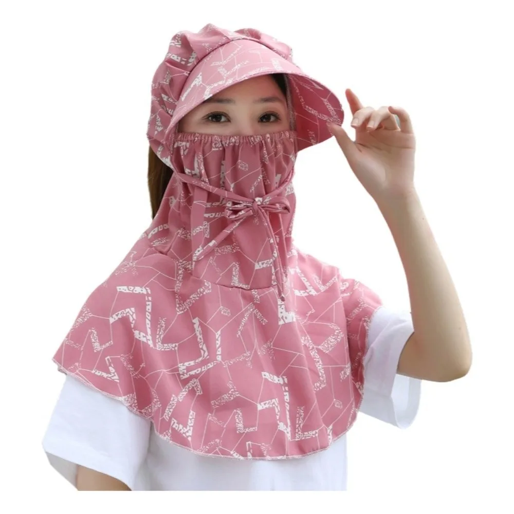 

Fashion Quick Dry Face Mask Sun Hat Wide Brim Breathable Tea Picking Work Hat Adjustable Anti UV Full Face Cap Outdoor