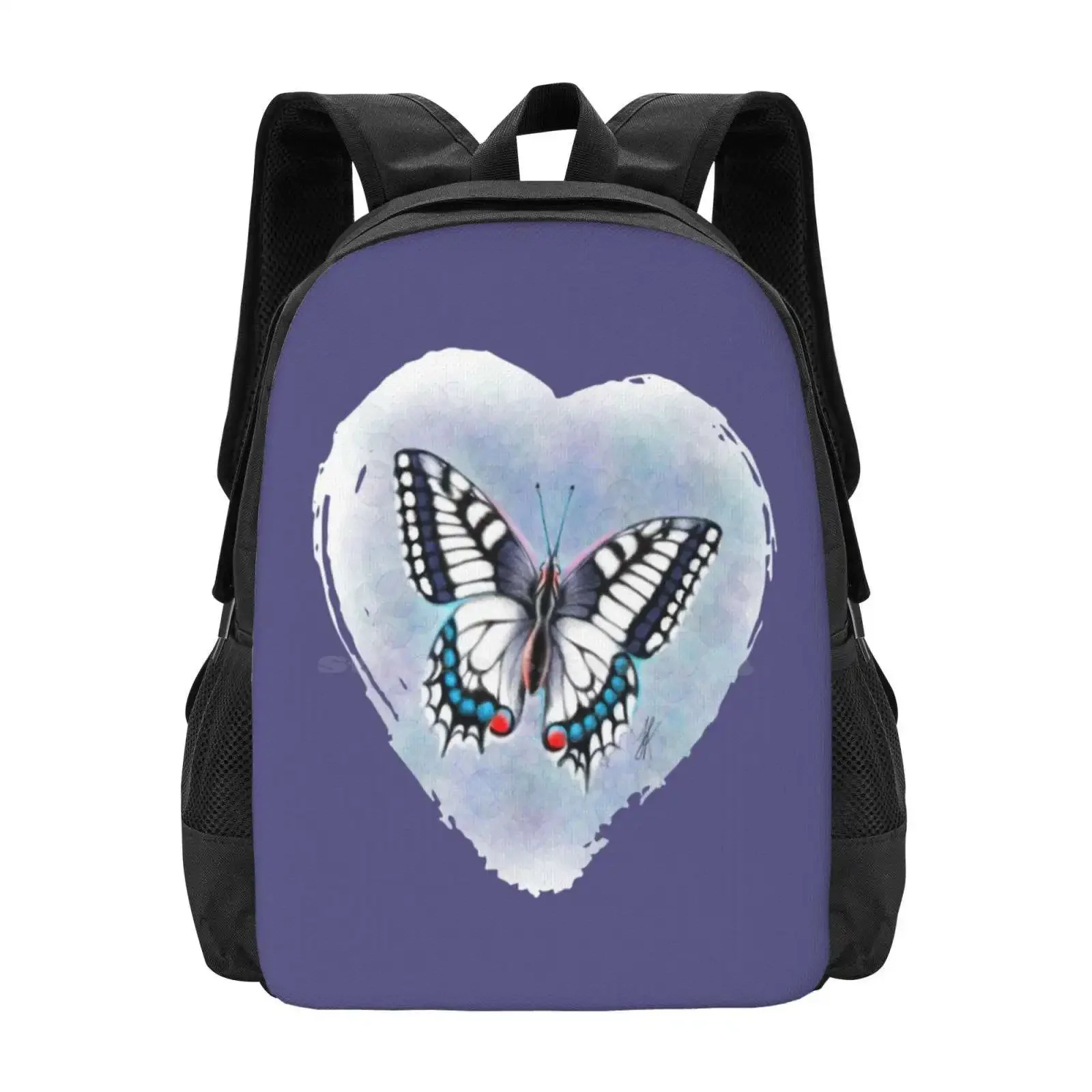 

Butterfly School Bags For Teenage Girls Laptop Travel Bags Butterfly Tender Beautiful Pastel Insects Sensitive