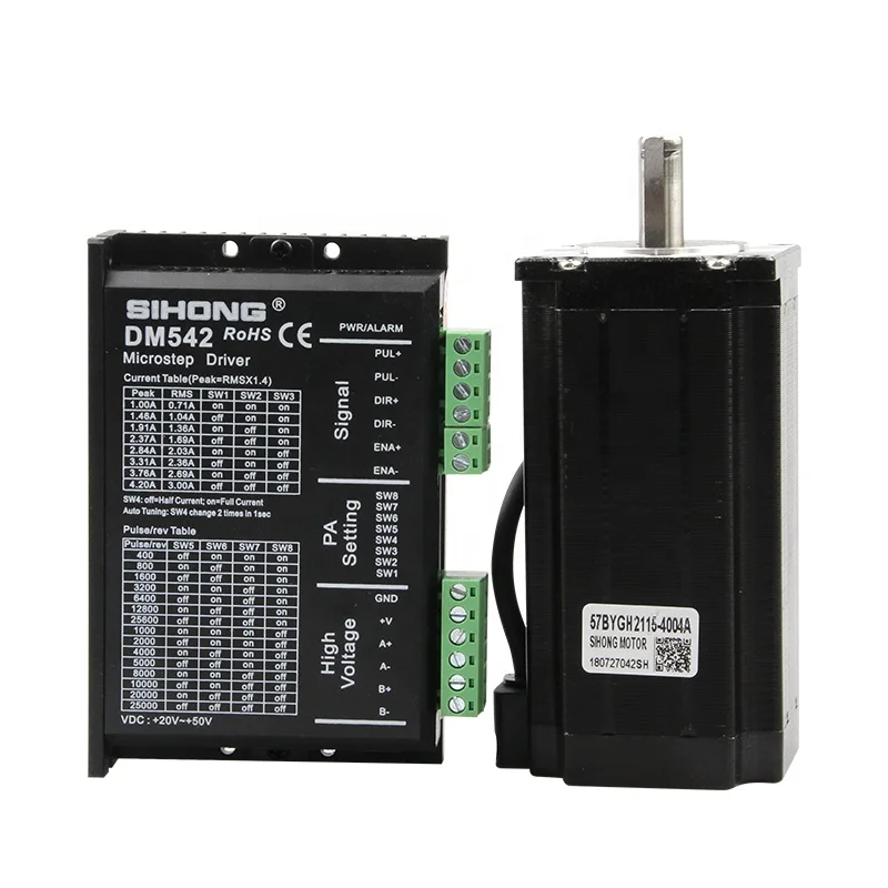 Driver Motor Stepper CE Approved DM542 24V untuk Motor Stepper 42 dan 57 60 2phase