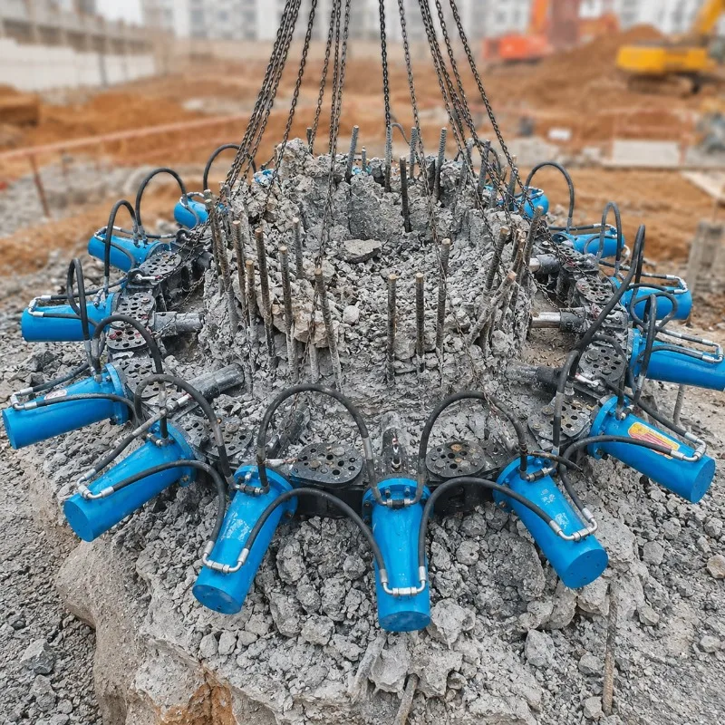 Concrete Pile Breaking Equipment Hydraulic Pile Head Cropper for School Building Foundation Construction Customized Design