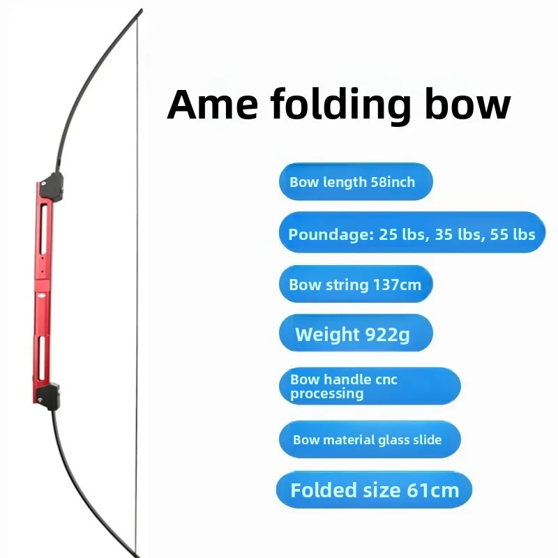 Outdoor Archery Competition Shooting Sports Left and Right Hand General Purpose Metal Alloy Folding Bow