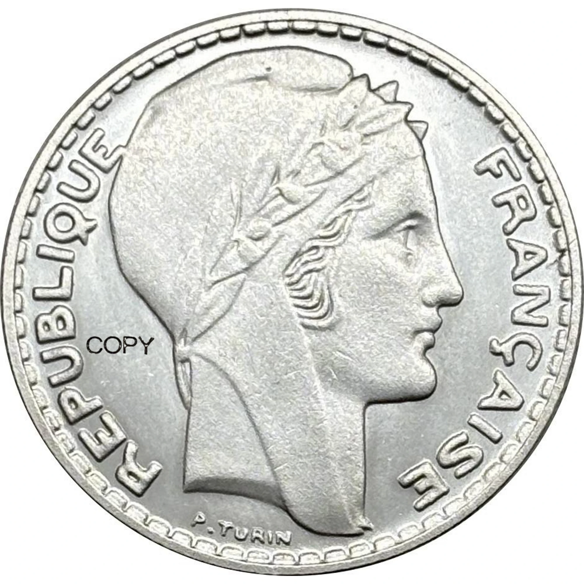 França 10 francos 1930 1931 1932 1933 1934 República Liberte Banhado A Prata Cópia Moeda Comemorativa Moneda Moedas Colecionáveis