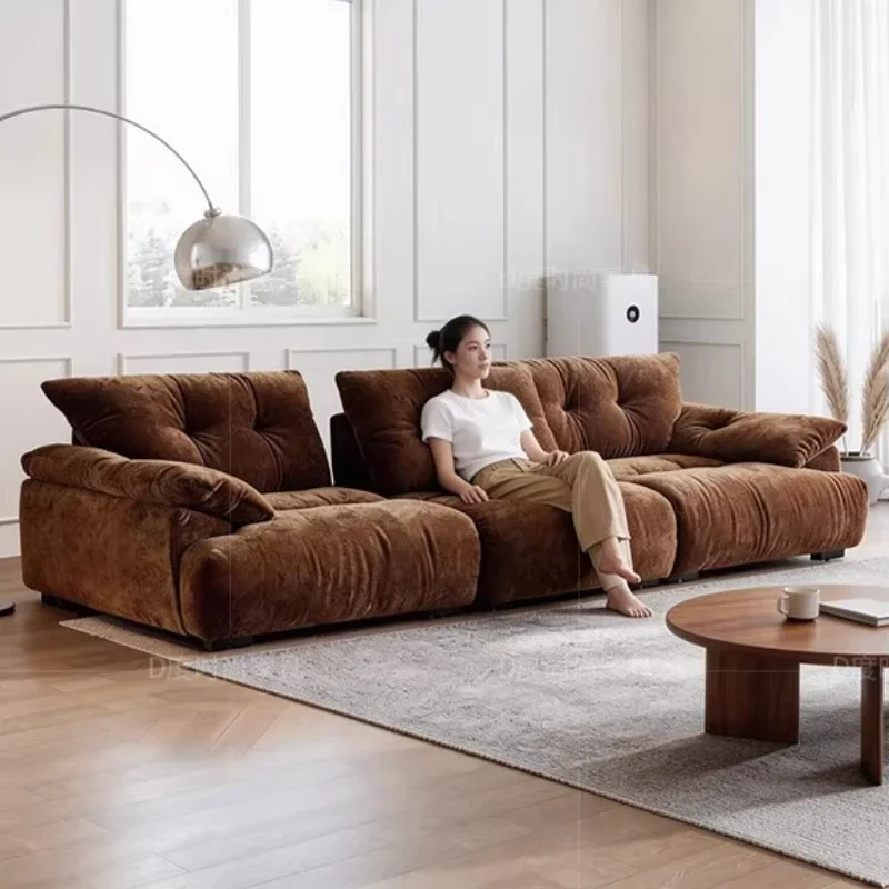 New Chenille Cloud Sofa Detachable & Adjustable Backrest Bouquet Couch Modern Sectional for Living Room & Home