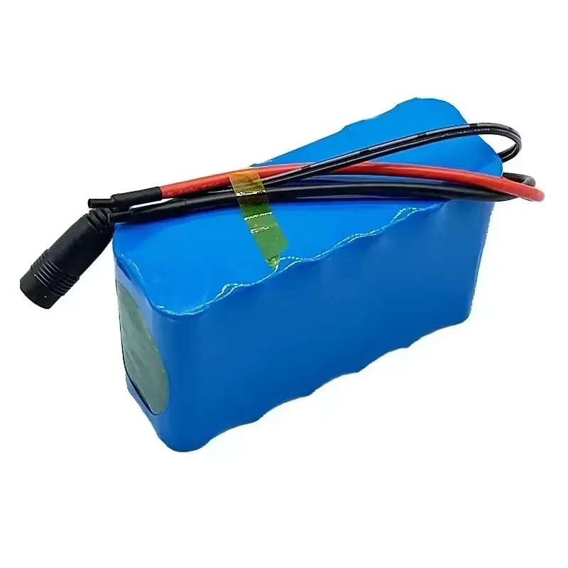 24V 6S2P 8000mAh 18650 Lithium Battery Pack with BMS for Electric Motorcycle 24V Camping Equipment+optional Plug+ 2A Charger