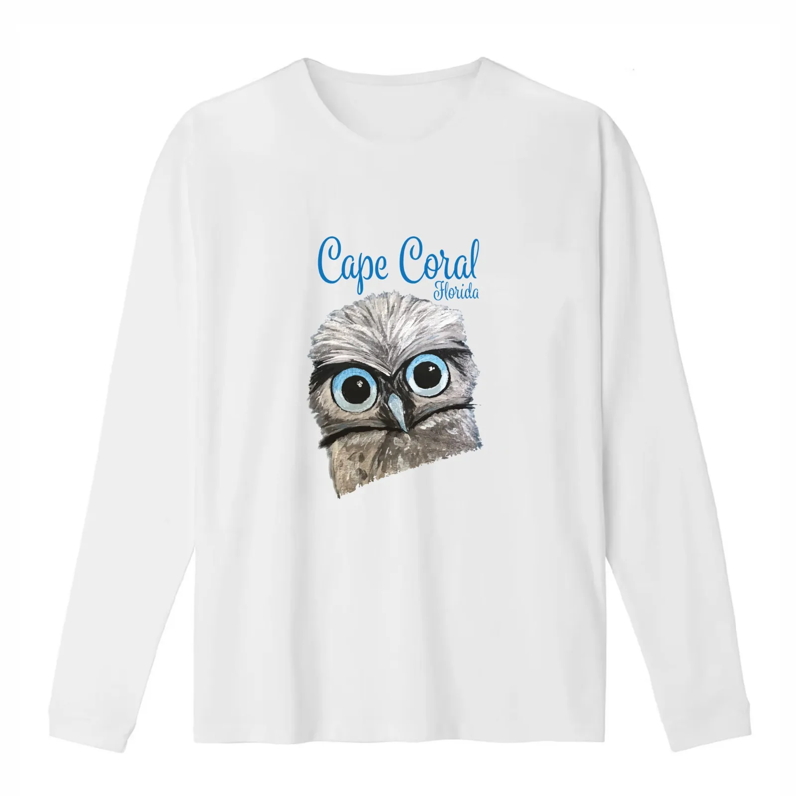 Cape Coral Florida Burrowing Owl T-Shirt Summer Casual Cotton Tee Oversized Streetwear Tops Vintage Graphic Print