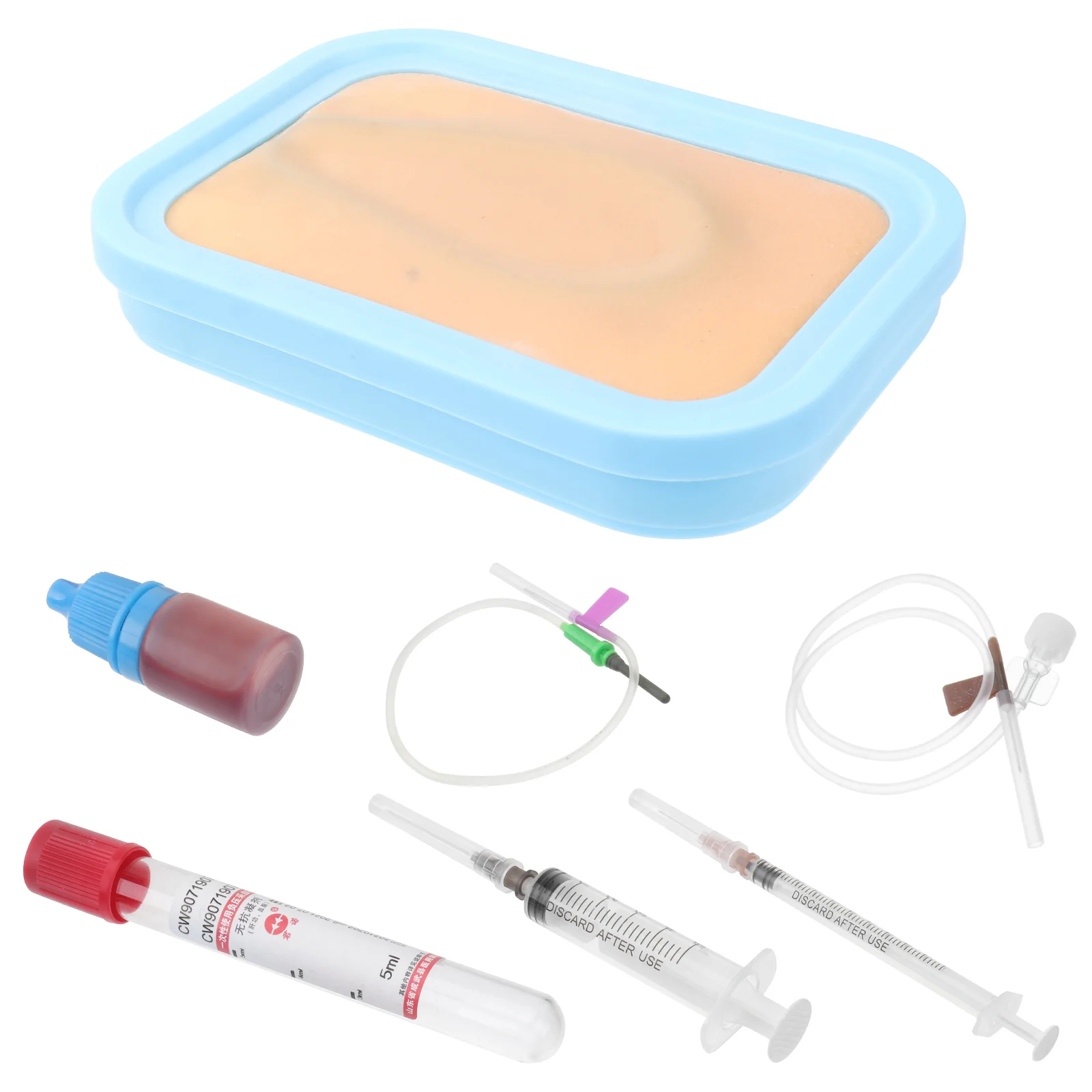 Blood Training Injection Module Silicone Pad Model for Student Artificial Human Skin Intramuscular