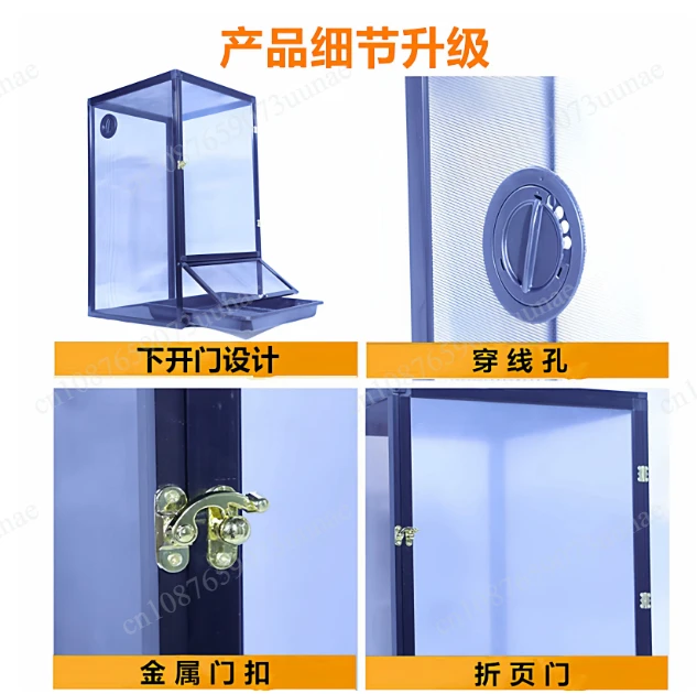 high‑crown-aluminum-alloy-reptile-enclosure-terrarium-cage-for-chameleon-colorful-lizard-and-eyelash-horned-reptiles