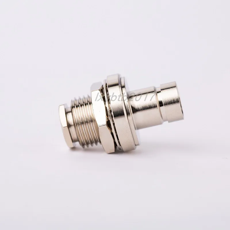 

C9-KY5 RF connector quick plug straight female seat through wall nut fixed mating SYV-50-3 cable female head