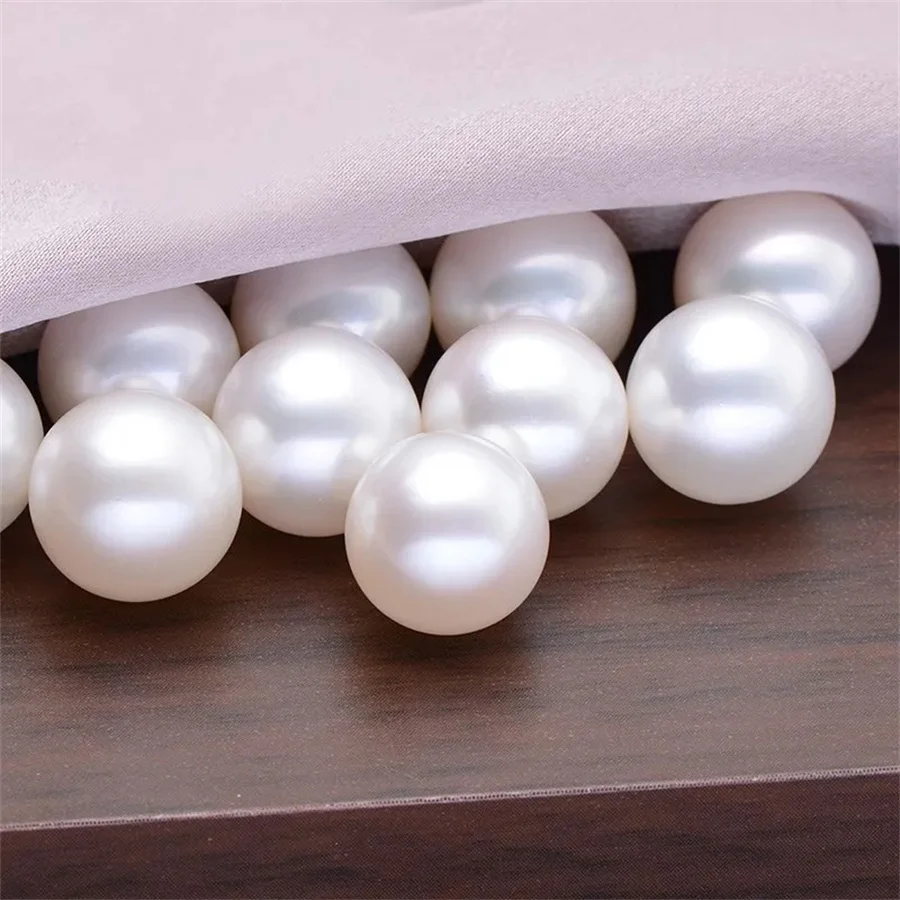 Newest 4A 5A High Quality Natural Rounds Pearls Beads With Half Hole Loose Freshwater Pearl for Necklace Earrings Pendants Rings