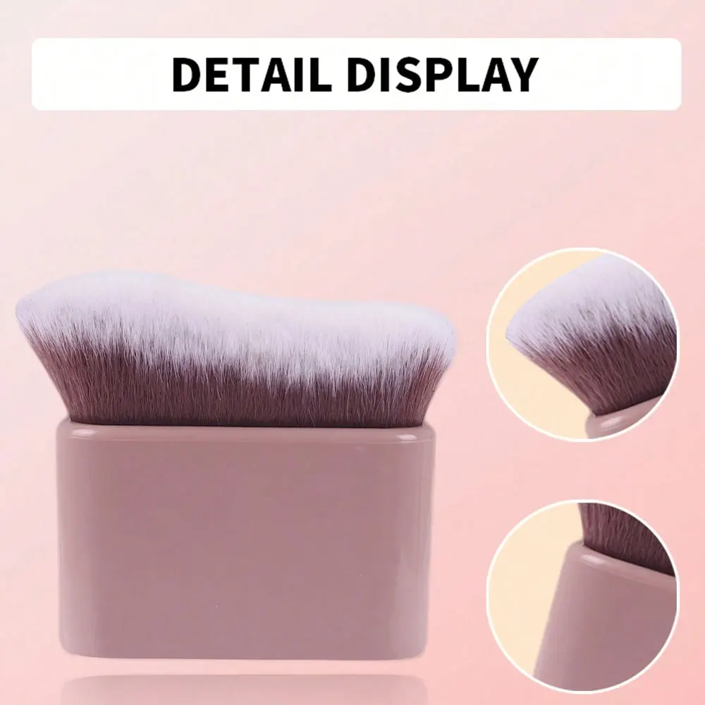 فرشاة أساس مسطحة متموجة محمولة ، وجه ناعم وملائم تمامًا ، ملمس ناعم جدًا ، مثالي للمبتدئين ، 1. #3