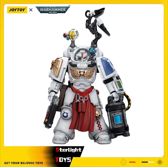 مجسم مفصلي Joytoy 1/18 - Warhammer 40K Ultramarines Legion Apothecary، لعبة مجسمة، هدية