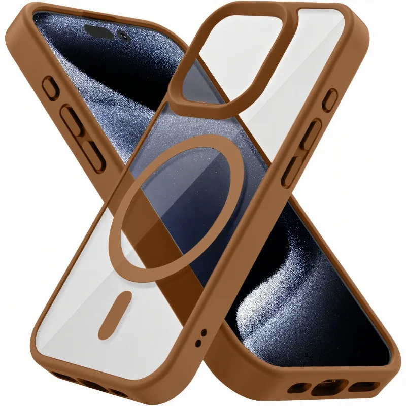 Transparent For Magsafe Magnetic Case For iPhone 18 16 17 Air 17e 15 14 13 12 11 Pro Max Wireless Charging Hard Protect Cover