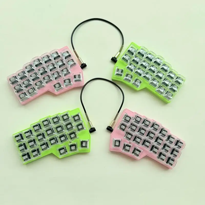 Corne V4.1 Split Teclado mecanico Kit Custom Wired Single-Mode RGB Backlight Hot-Swap Function VIAL Support for MX Switch
