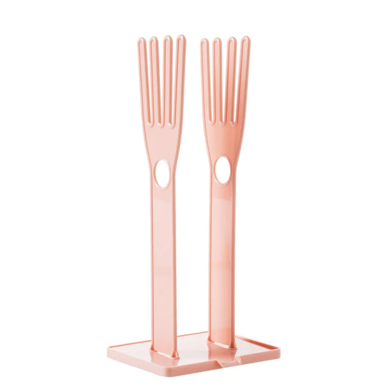 Plastic housework gloves drying rack, drain rack, rag storage rack, kitchen countertop with drain tray, kitchen utensils hanger