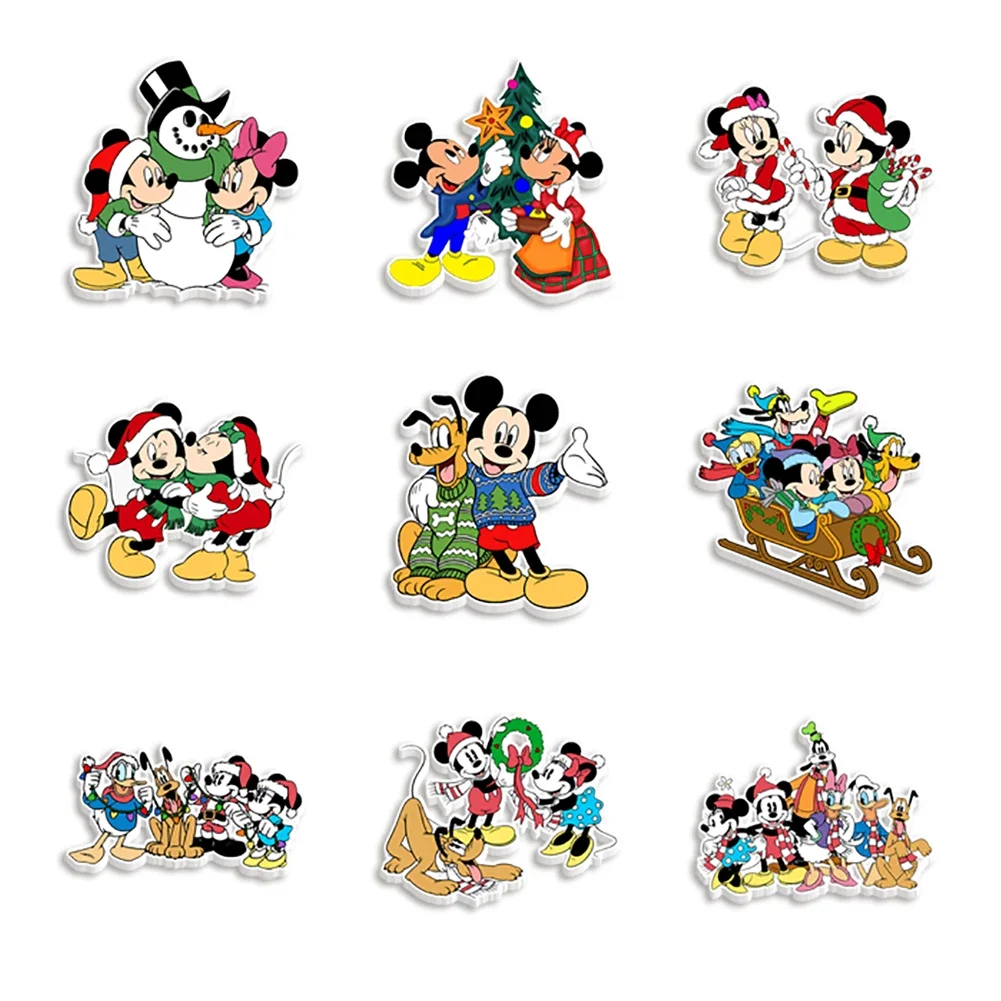 

Disney Best Sale Mickey And Friends Flatback Christmas Gifts Planar Resins DIY Jewelry Accessories 30 Pcs/lot