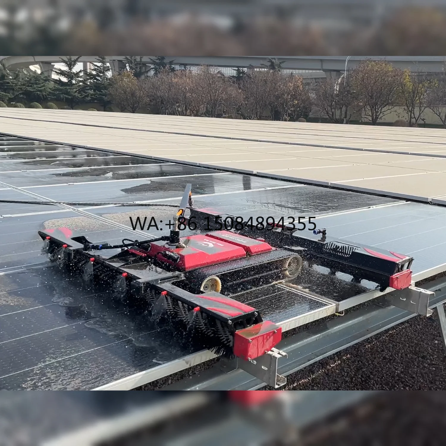 Robot de Limpieza Automático de Paneles Solares Inteligente para Sistemas Fotovoltaicos, Máquina de Limpieza para Granjas Solares Residenciales y Comerciales
