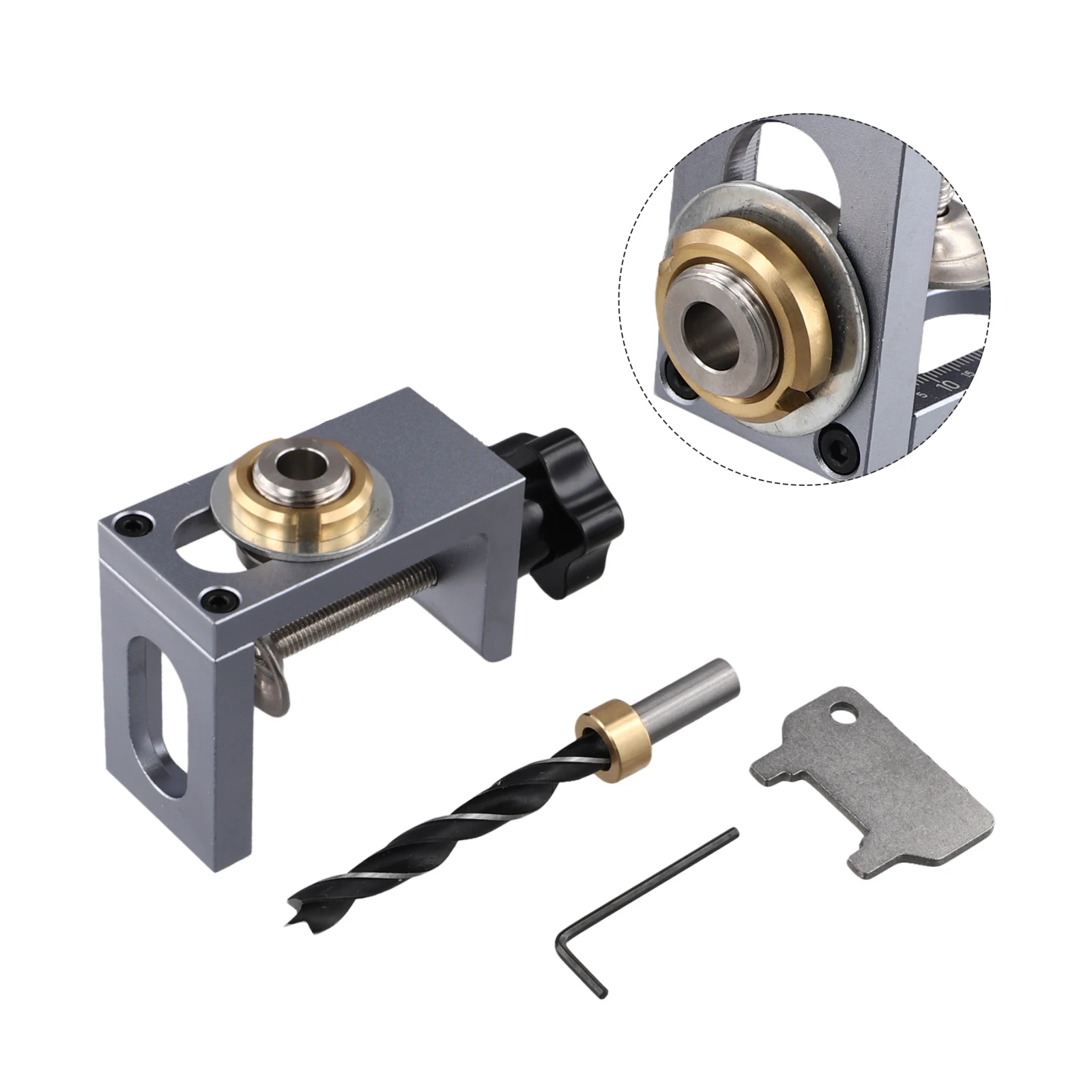 Para placas de fixação 18-52mm broca de rebote gabarito guia de broca gabarito ferramenta de oficina projetos diy posicionamento expresso