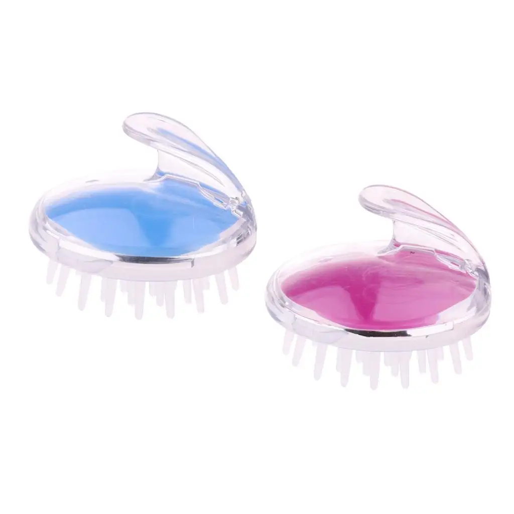 2 шт. портативная щетка для шампуня, массажер для кожи головы, щетка для массажа кожи головы, силиконовая расческа