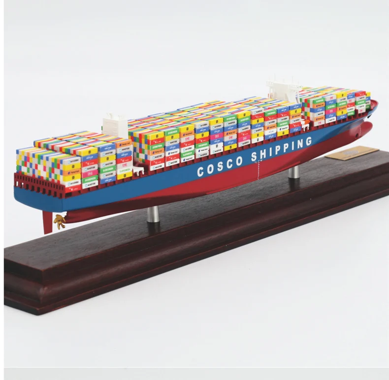 1:1000 Scale 35cm COSCO One Container Ship Model Shipping Company Gift Boys