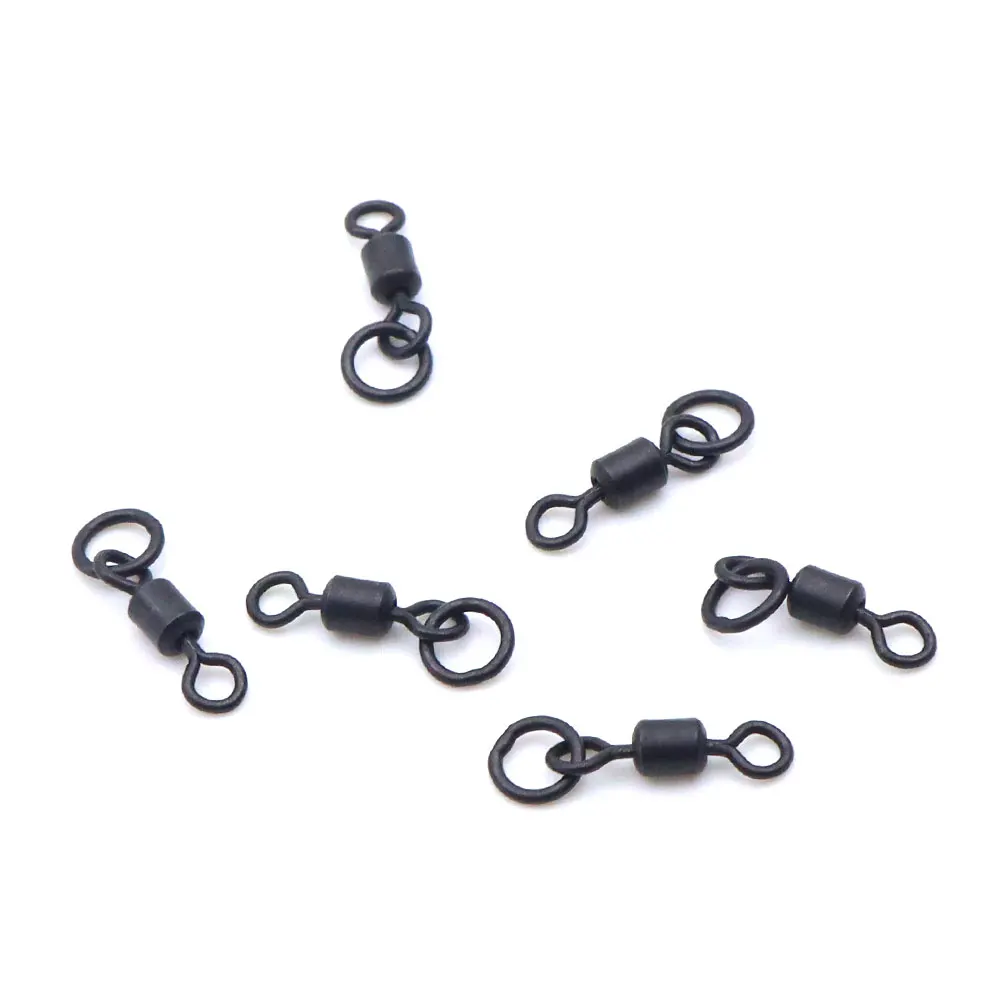 20 Stück Karpfenangeln Wirbel Runde Ring Hair Rig Wirbel UK20 # Für Karpfenhaken Pop Up Bait Boilie Connector Fischzubehör Tackle – Detail 5