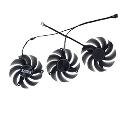 Graphics Card Fan,TH8015S2H-PC001,FD8015U12D,For Emtek RTX 3070 Ti Black Edition D6X 8G