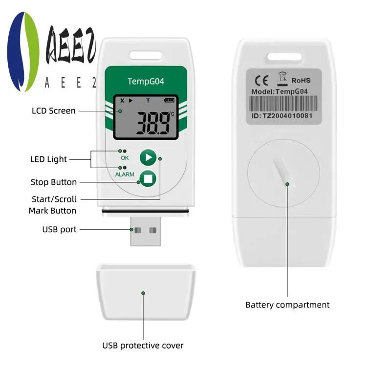 Aee2-Tempg04 Usb Te…