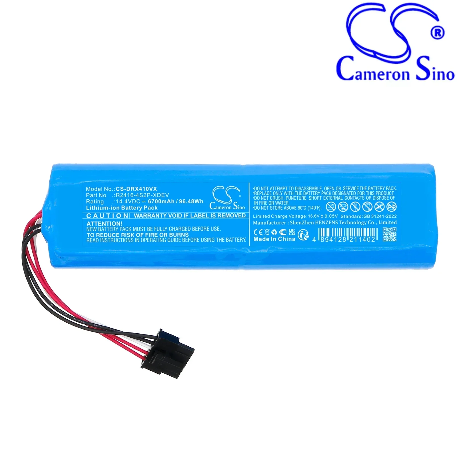 Replacement 14.4V 6700mAh Vacuum Battery for Dreame Bot L20 Ultra,  X30 Ultra RLX56CE,  X40 Ultra,  X40 Master,Matrix10