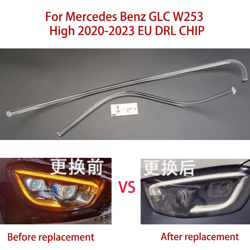 

Conduit Strip White Light Ballast Module For Mercedes Benz Angel Eye Car DRL CHIP GLC W253 2020-2023 LED Repair Kit European