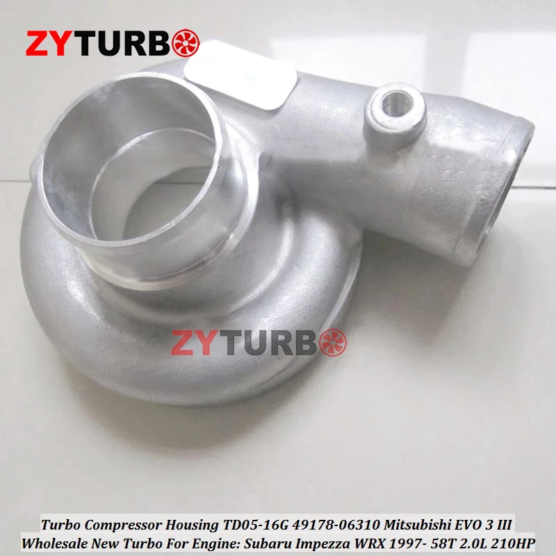 Turbo Compressor Housing TD05-16G TD05 16G 49178-06310 For Mitsubishi EVO 3 III For Subaru Impezza WRX 1997- 58T 2.0L 210HP