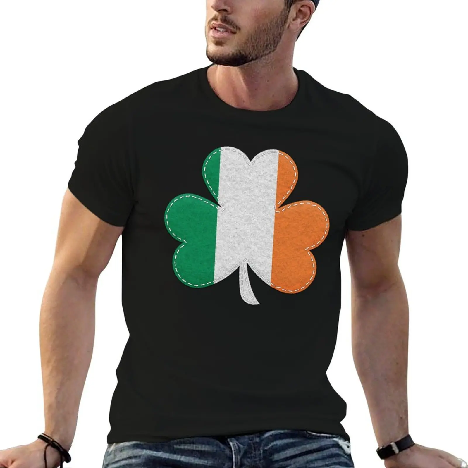 

shirt t cotton white man Shamrock Flag for shirts t t men Irish pack shirts man for men Irish 100% T-Shirt