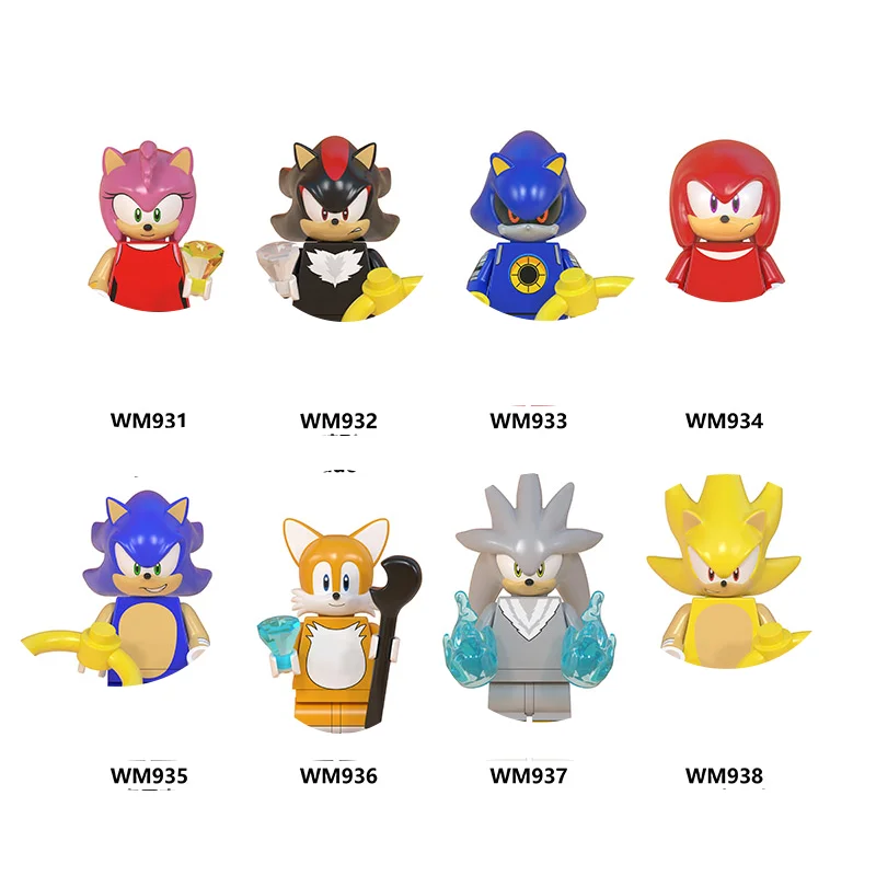 Hedgehog Buildable Block Toys Of Amy Rose And Shadow Cattoon Anime Characters！ - view 4