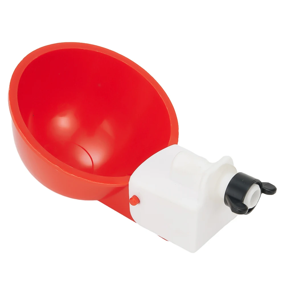 Cups Chicken Waterer All Poultry 4PCS Automatic Chicken Drinker Chicken Duck Quail Poultry Drinker Red Watering Cups Brand New