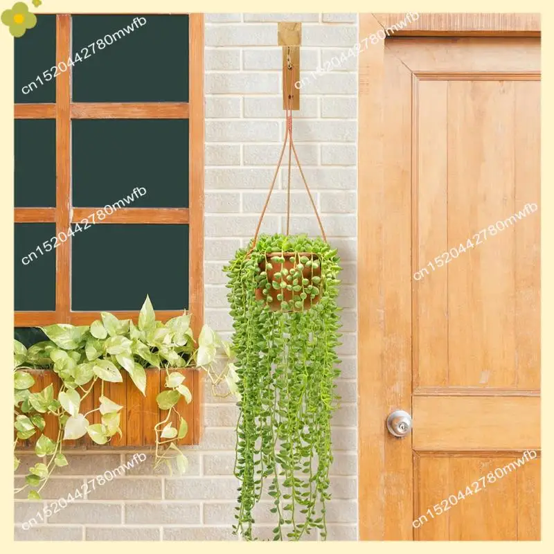 LDHL Plant Hanging Basket Flower Pot Rack Balcony Wall Hanging Plant Decoration Hanging Rope Home Garden Supplies