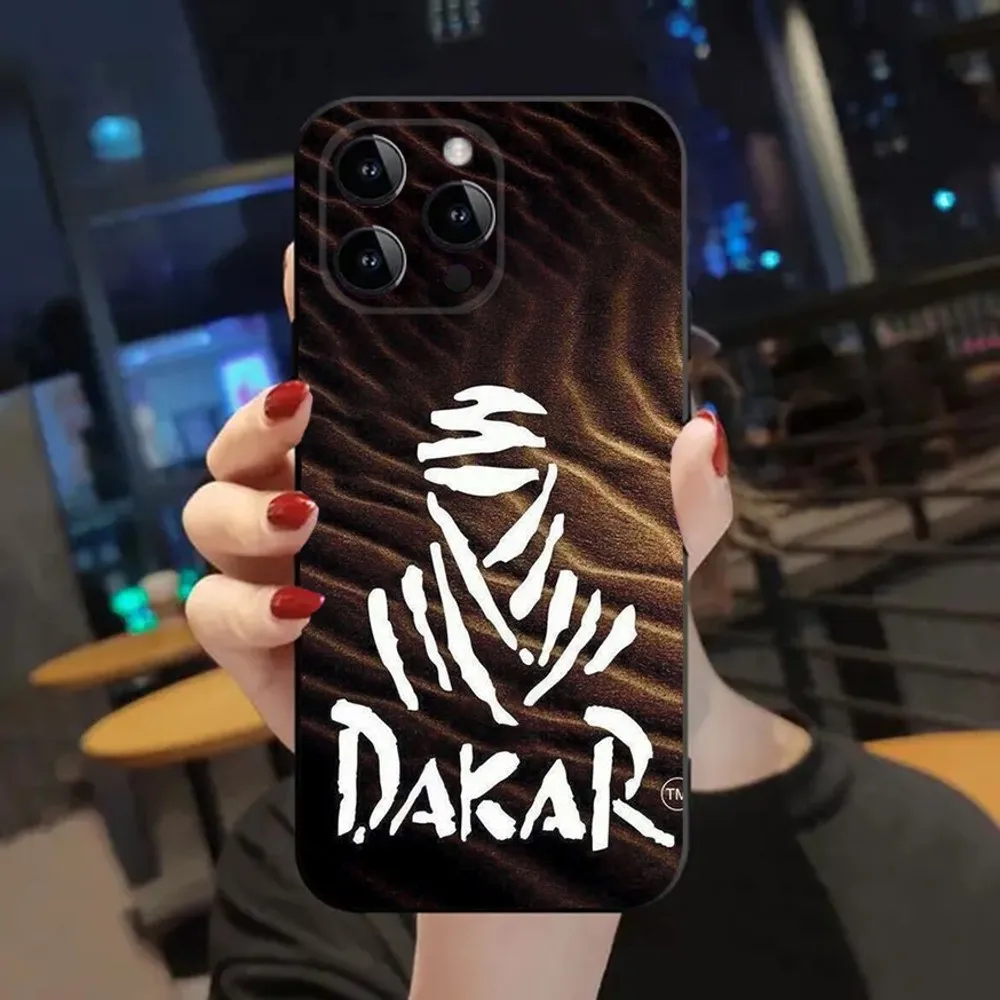 Rally D-Dakar Logo  Phone Case For Apple iPhone 15,14,13,12,11,XS,XR,X,8,7,Pro,Max,Plus,mini Silicone Black Cover