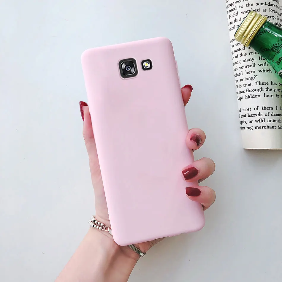 Candy Farbe Silikon Telefon Fall Für Samsung galaxy J3 J5 J7 2017 J4 J6 Plus J8 A5 A6 A7 A8 a9 2018 J2 J5 J7 Prime Weiche Zurück Fall – Detail 1